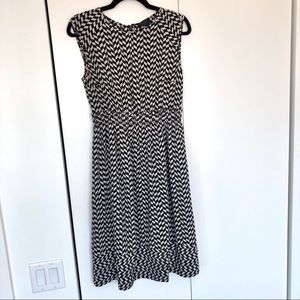 J.Crew geometric print knee-length dress